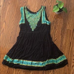 Free People Patterned Mini Dress